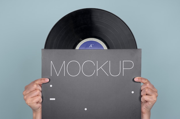 PSD vinyl record mockup design