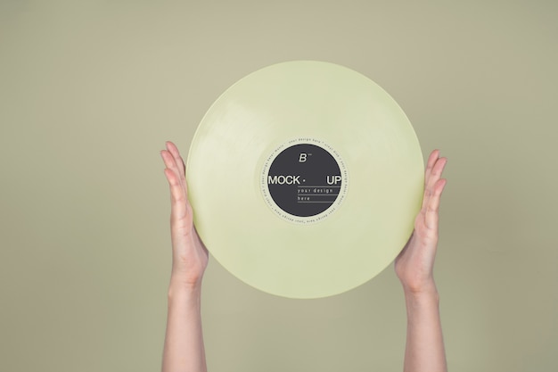 Vinyl record mockup design