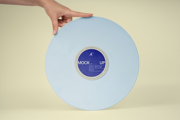 PSD vinyl record mockup design