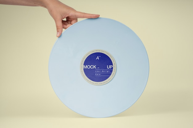 Design mockup di dischi in vinile