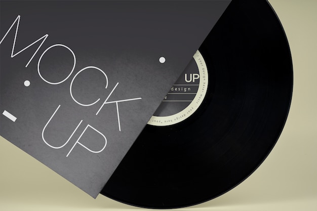 PSD vinyl record mockup design