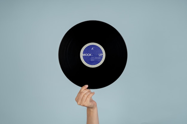 PSD vinyl record mockup design