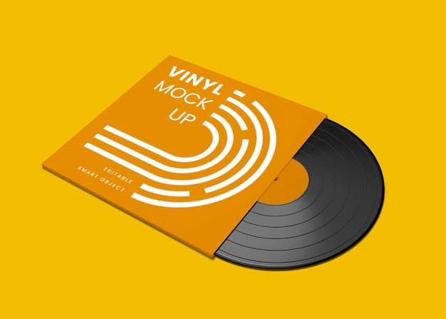 Vinyl record mockup