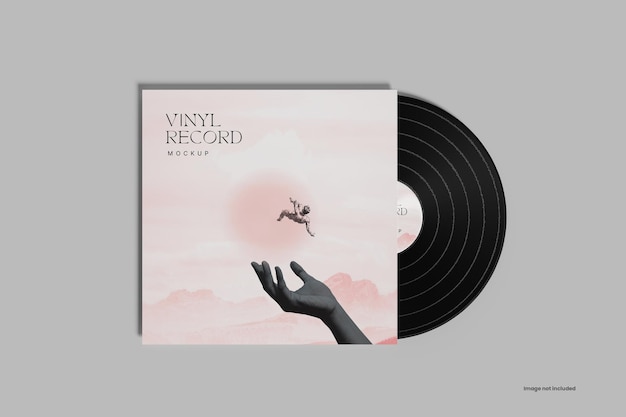 PSD vinyl record mockup