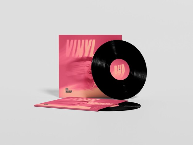 vinyl record mockup
