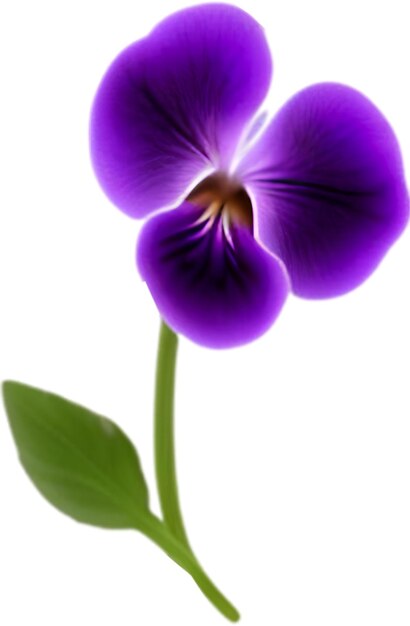 PSD violet clipart a cute violet flower icon