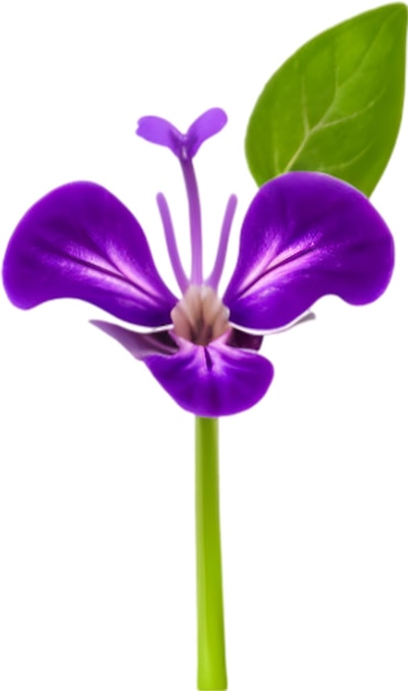 PSD clipart viola una carina icona di fiore viola