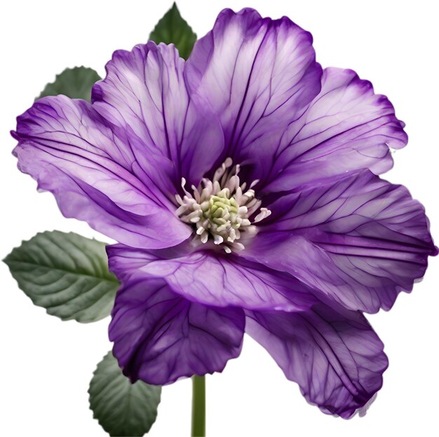 Fiore viola closeup fiore luminoso di colore viola traslucido
