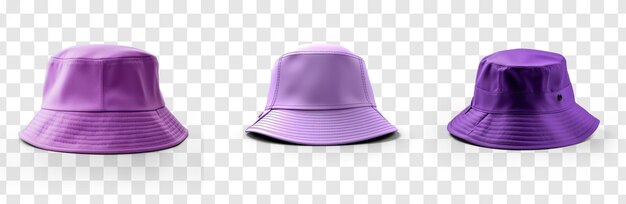 PSD violet hat on transparency background psd