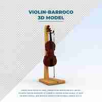 PSD violin barroco