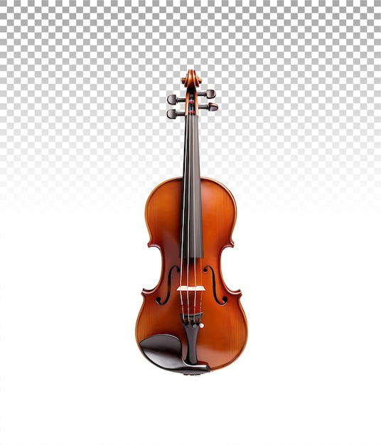 Violin on a blank canvas providing creative space for customization