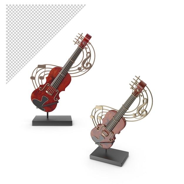 PSD violin decoration png