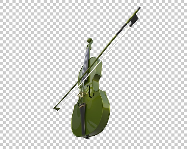 PSD illustrazione di rendering 3d del violino isolato sullo sfondo
