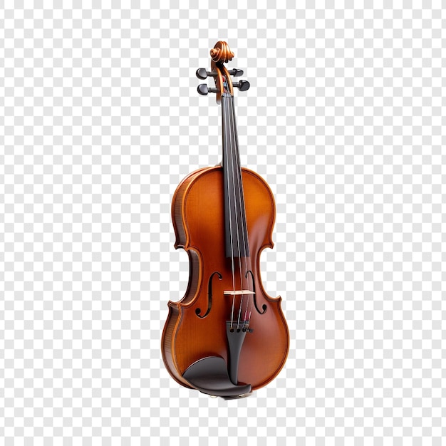PSD violin isolated on transparent background