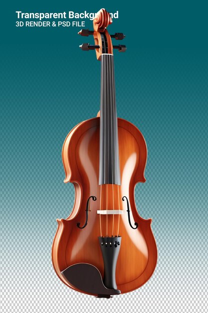 PSD a violin that has a bow on it