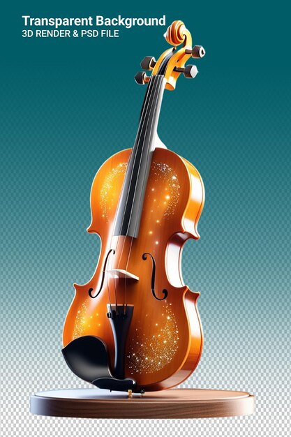 A violin that has a star on it