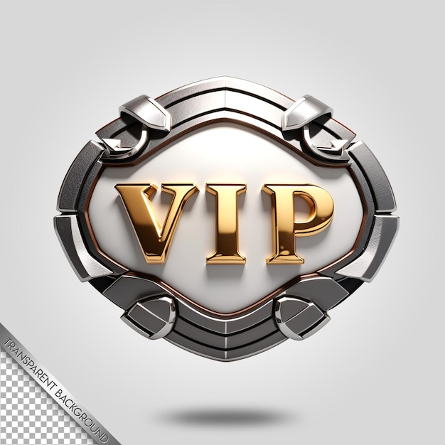 Sfondo trasparente con emblema vip