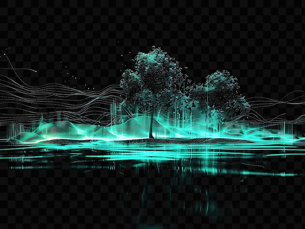 PSD virtual reality landscape glitch met glitch patterns abstra texture effect fx film bg collage art
