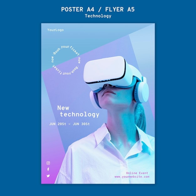 PSD virtual reality print template