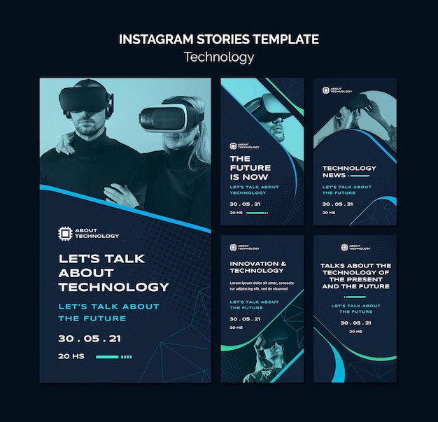 PSD virtual reality social media stories