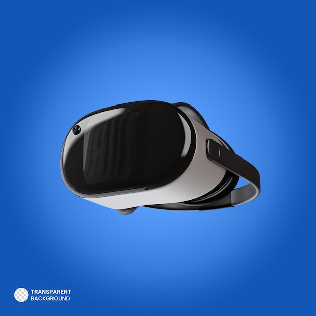 Virtual reality vr-headsetpictogram geïsoleerde 3d render illustratie