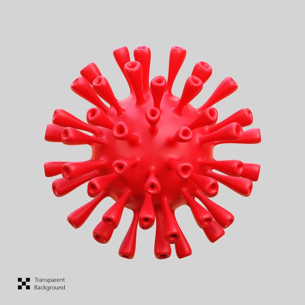 PSD virus 3d icon