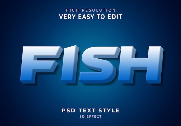 PSD vis modern teksteffect