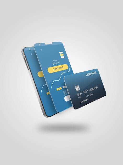 Visa card mockup