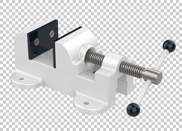 Vise isolated on transparent background 3d rendering illustration