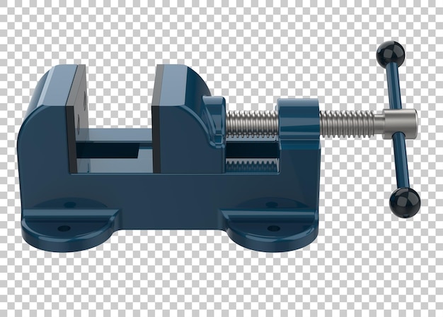 Vise on transparent background 3d rendering illustration