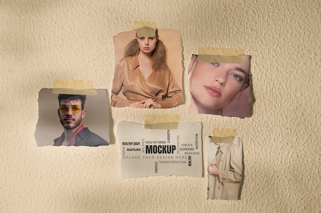 vision board mockup design