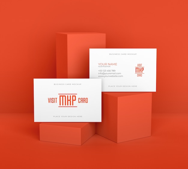 PSD visit card design mockup design