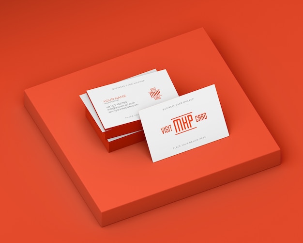 PSD visit card design mockup design