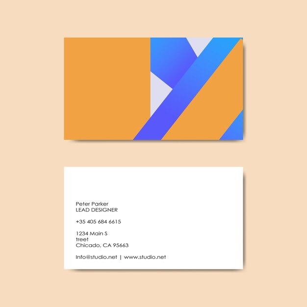 PSD visit card mockup