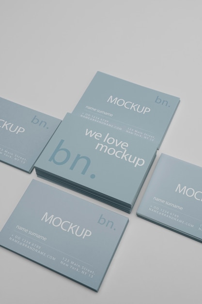 Visit cards design mockup