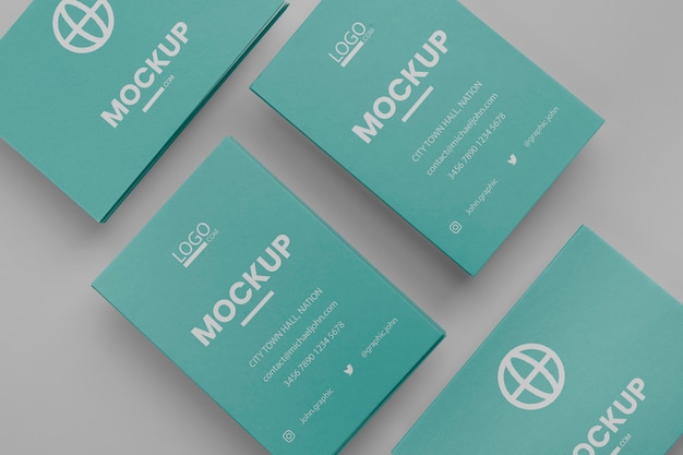 PSD visit cards design mockup