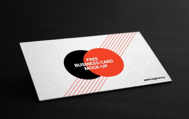 Visitekaartje mockup enkele PSD