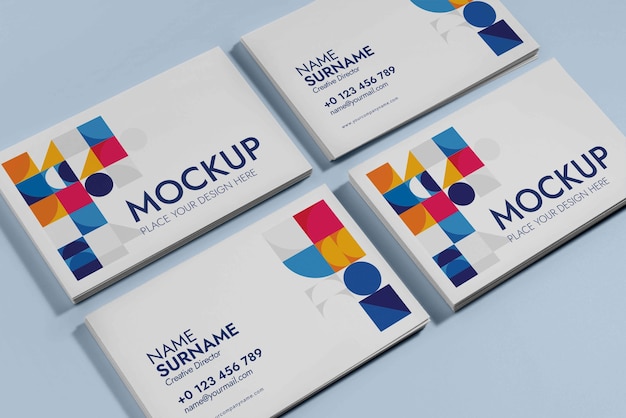 PSD visiting business card design mockup