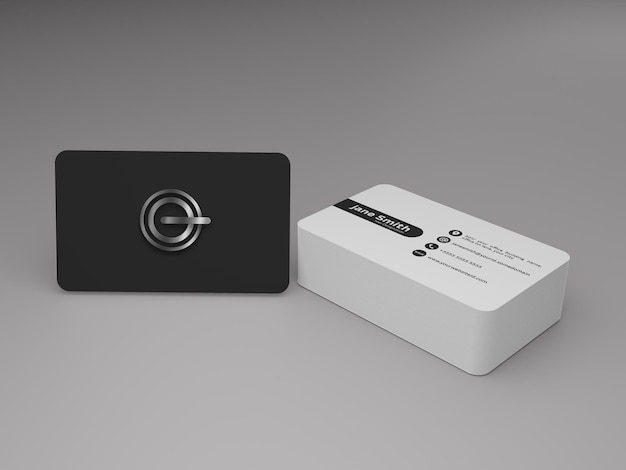 PSD visiting card mockup editable template