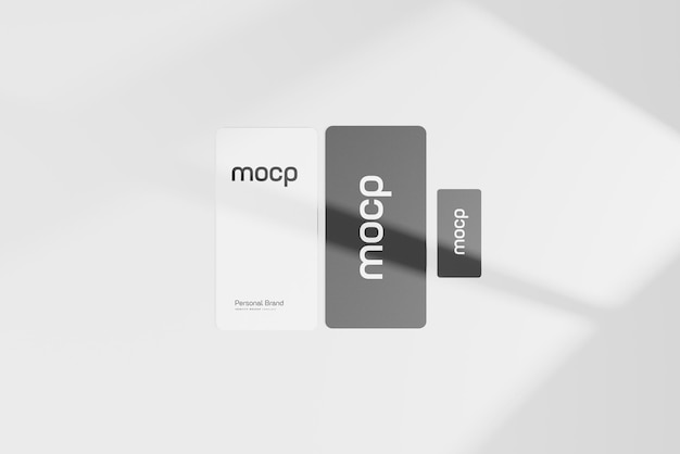 PSD visiting card mockup