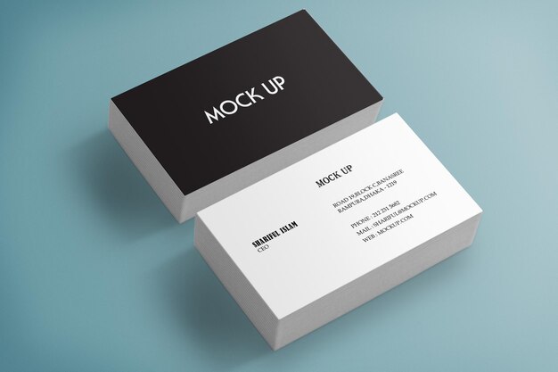 PSD visiting card mockup