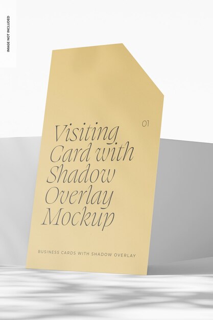 PSD biglietto da visita con shadow overlay mockup