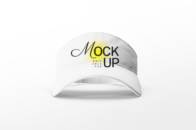 visor hat mockup template psd design