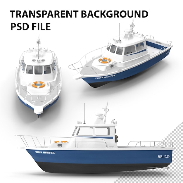 PSD visserijmotorboot png