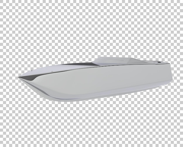 PSD vissersboot op transparante achtergrond 3d-rendering illustratie