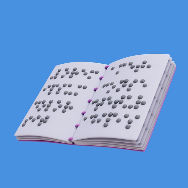 PSD rendering di icone in braille per disabili visivi