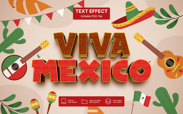 Viva Mexico tekst effect