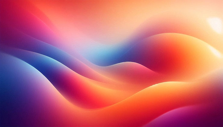 PSD vivid blurred colorful wallpaper background