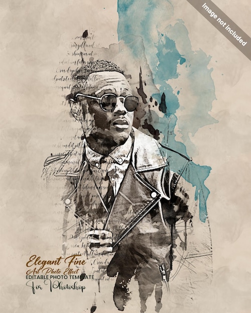 vivid fusion art photo effect template