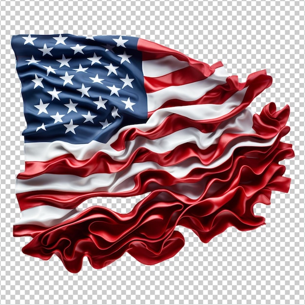 PSD vlag van amerika op een doorzichtige achtergrond